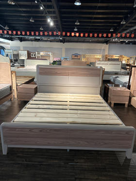 绅士灰实木床/A500-630