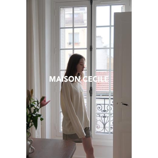 MAISON CECILE 四色/软糯亲肤羊绒羊毛慵懒感针织大开衫 商品图1