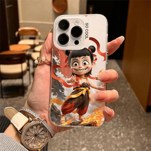 【哪吒苹果手机壳】哪吒适用苹果16promax14彩银13iphone15卡通11手机壳12xr87可爱xs。ry 商品图3