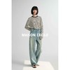 MAISON CECILE 做旧水洗/重磅复古宽松男友风阔腿牛仔裤 商品缩略图4