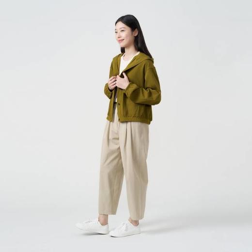 2楼素然环保棉条感针织布连帽开衫吊牌价1450 商品图1