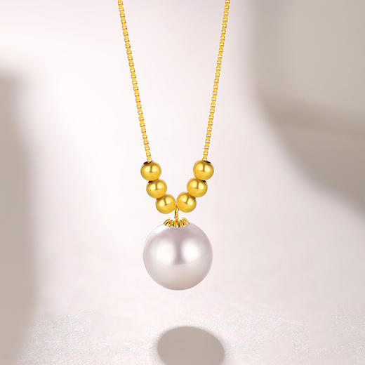 周六福【珍我】18k金珠珍珠挂坠 商品图3