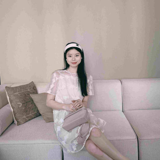 顺丰包邮洛诗琳40505夏季新款轻盈仙气小A摆真丝绣花连衣裙0798 商品图4