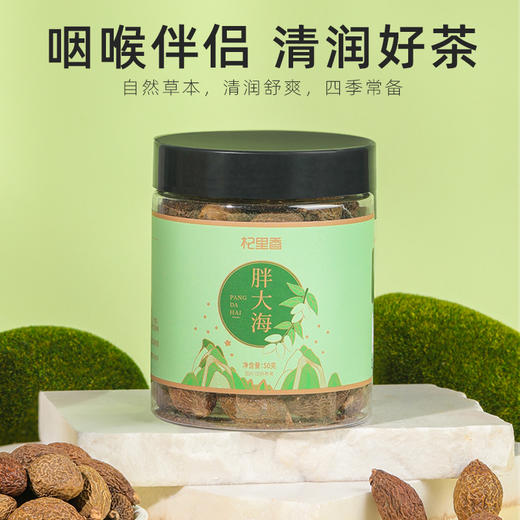 杞里香50g瓶装胖大海，草本清润、咽喉伴侣道地广东源头采收，当季新货，传统工艺，自然晾晒，反复耐泡，味甘清爽宜人，可搭配枸杞一起 商品图1