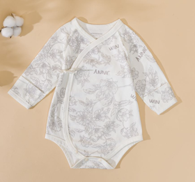 ANNIEWIN棉绿香格里【有机彩棉】繁花包屁衣（59、66尺码可选）