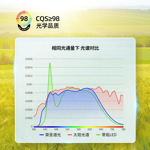 荣圣谱光高端平板灯新国标A级低蓝光高标光源 商品图1