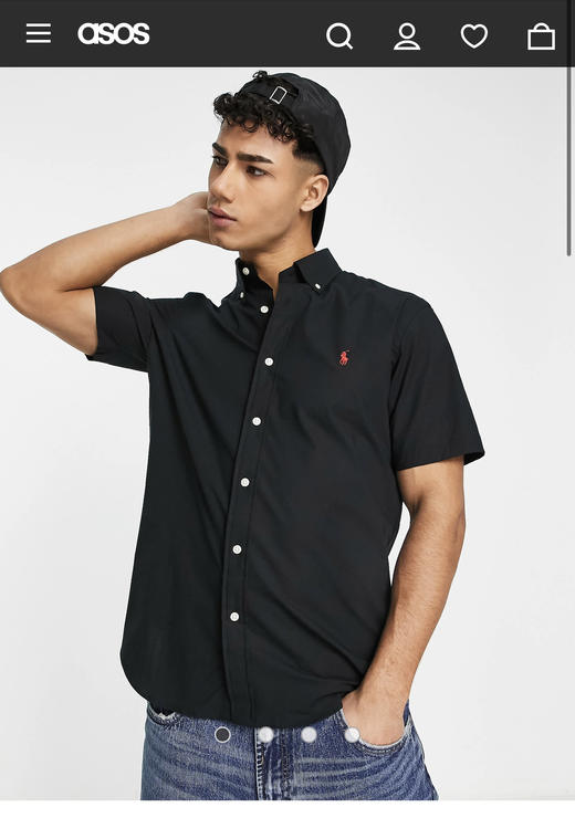 R.L 小馬全棉洗水 短袖衬衫 TX391 商品图1