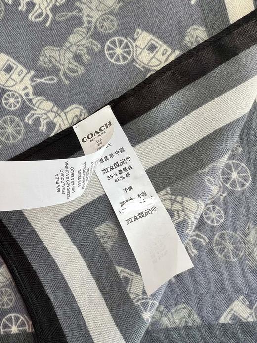 二店7y 高级感配饰，25年新款，马车家棉麻小方巾 商品图7