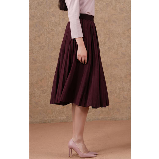 乔万尼a字半裙百褶百搭减龄设计半身裙ET1D503 商品图2