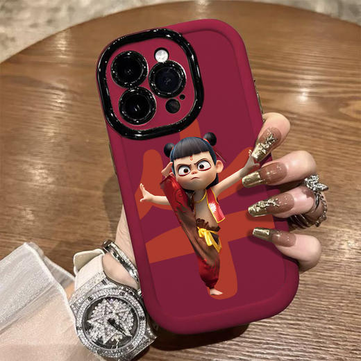 【抬腿哪吒苹果手机壳】适用苹果16PROMAX手机壳iPhone15plus创意14可爱13个性12。ry 商品图1