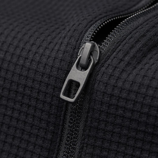 棉仓362801004-吸湿速干华夫格半开襟运动长袖T恤 商品图3