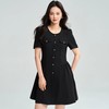 【高货sh】全新升级【铂金会员247/天猫329/差价82】(11132) 洛诗琳25春夏新款气质小黑裙高级感简约圆领收腰连衣裙 商品缩略图0