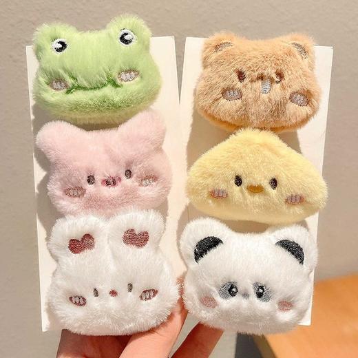 配饰儿童衣服包固定女包别针小公仔毛衣胸针扣熊鸭子挂件可爱毛绒 商品图1