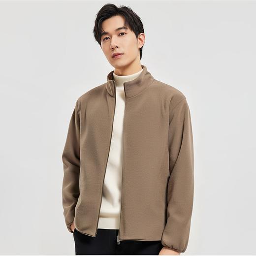 【双面摇粒绒】罗蒙经典立领摇粒绒夹克外套舒适百搭保暖夹克外套 商品图5