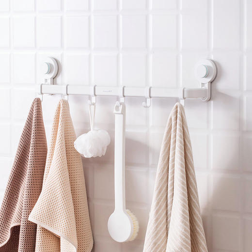 茶花卡乐免打孔吸壁收纳挂杆 商品图0