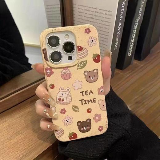 小吃壳promax小麦大孔14苹果1615pro13 15小狗适用软壳插画 卡通 商品图1