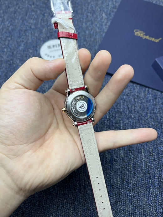 专柜同步新款 NR萧邦快乐钻系列30mm 机械女表，萧邦快乐钻（HAPPY DIAMONDS） 商品图6