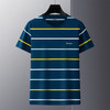 春夏中年男士短袖T恤衫翻领条纹刺绣男士POLO衫上衣   PSL-6208 商品缩略图1