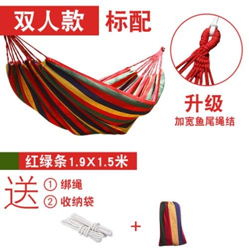 【户外露营吊床】帆布单人吊床户外野营室内儿童秋千加厚条纹吊床。ry 商品图13