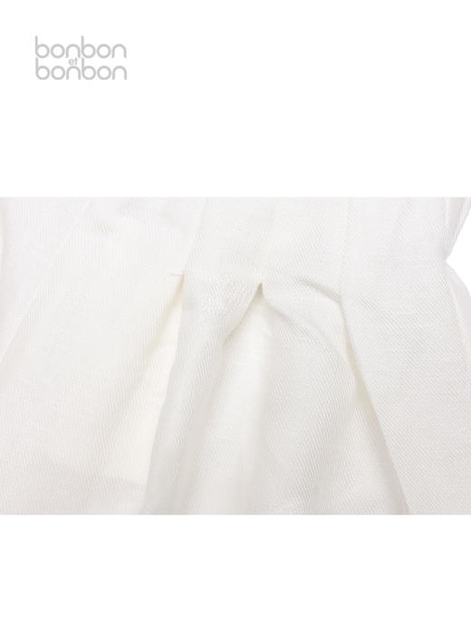 白色棉麻阔腿裤 商品图3