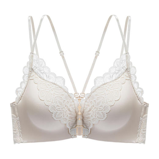 【豹纹前扣式美背内衣】小胸聚拢无钢圈文胸 收副乳蕾丝 无痕情趣性感内衣女  商品图4