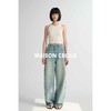 MAISON CECILE 做旧水洗/重磅复古宽松男友风阔腿牛仔裤 商品缩略图3