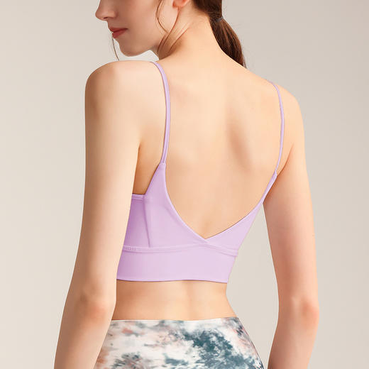 春夏新款【细肩带美背吊带文胸】跑步健身聚拢运动内衣女 露背瑜伽背心  商品图13