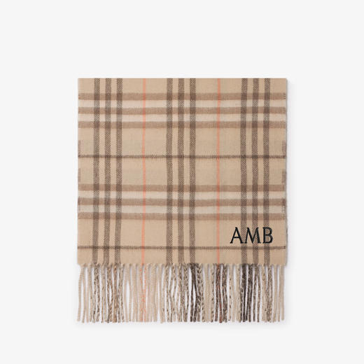 BURBERRY 巴宝莉 女士格纹羊绒双面围巾 格子 8104978 A2888 商品图2