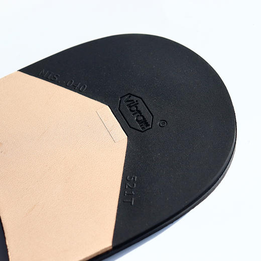 意大利进口vibram韦伯后掌镶皮革加厚后底贴皮鞋修鞋换底8mm厚521T 商品图4