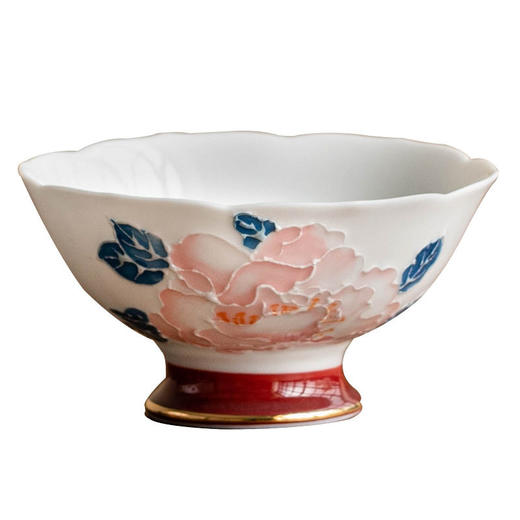 主人杯礼盒品茗描金功夫茶茶杯口杯牡丹花杯喝茶手绘家用陶瓷杯子 商品图4