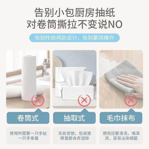 干湿两用吸油清洁洗碗布][2懒人提吸水厨房用纸专用纸悬挂式抹布 商品图3