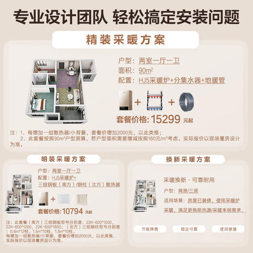 海尔（Haier）燃气壁挂炉天然气板换式静音采暖炉家用地暖供暖全屋热水节能WIFI智控多点恒温以旧换新L1PB20-HJ5 商品图7