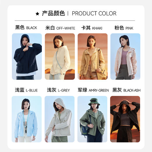 【防晒】女士工装防晒衣光盾旅行衣耐磨防晒冰爽透气速干【YM7336】 商品图4