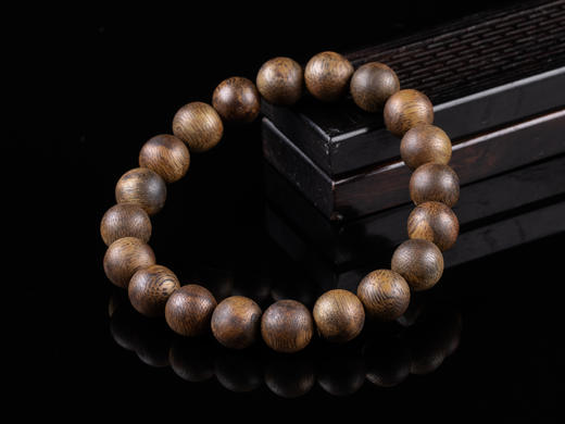 XY0018天然沉香佛珠单圈手串10.3mm 商品图1