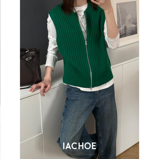 棉仓3621599003-IACHOE全羊毛马甲 商品图1