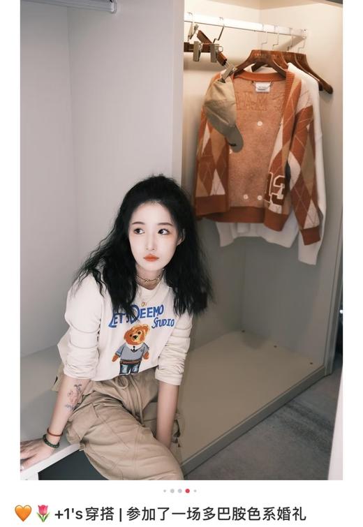 百搭王者宽松小熊T恤韩国小众品牌纯棉双纱T 商品图4