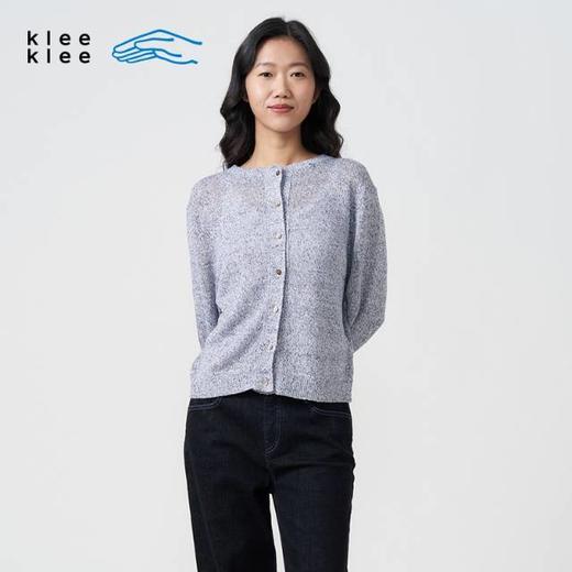 2楼素然粗针亚麻圆领针织开衫吊牌价1950 商品图0