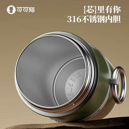 【6F】多样屋COCO SMILE可可猫保温杯2024新款便携吸管杯外出携带小容量水杯女小巧咖啡杯 便携小容量咖啡杯300ml316不锈钢 商品图3