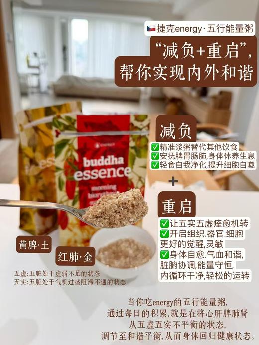 捷克Energy安能聚五行脾土粥&肺金粥麦片 补充能量/排浊/滋补/代餐420g 两款可选 日期26年12月 商品图2