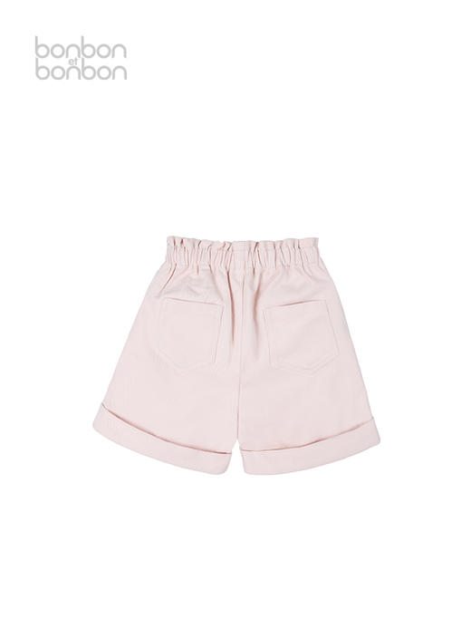 杏粉木耳边短裤 商品图1