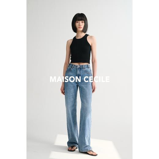 MAISON CECILE 梨型bi入/浅蓝经典实穿百搭直筒牛仔裤 商品图1