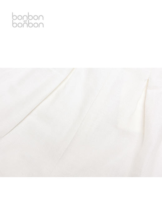 白色棉麻阔腿裤 商品图4
