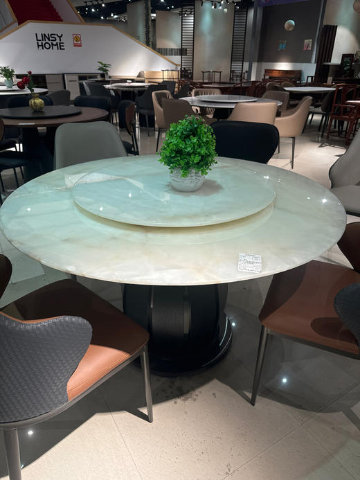 金丝冰玉圆台餐桌/A504-2276 商品图1