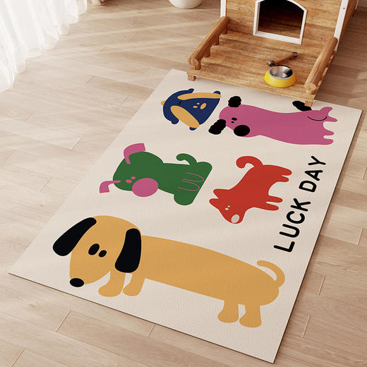 防水围栏可擦垫卡通免洗狗窝PVC养猫宠物脚垫防滑地垫一抹净专用 商品图0