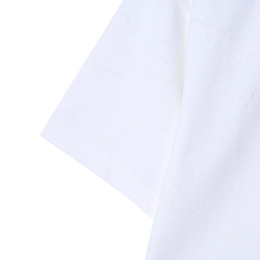 50696夏季新款高级感美式撞色裂纹圆领短袖T恤小众设计简约百搭上衣 商品图4