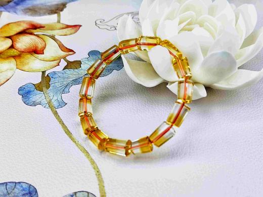 天然黄水晶单圈手串 商品图3