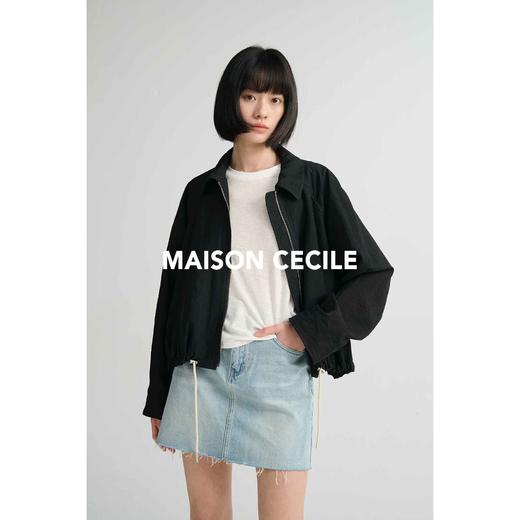 MAISON CECILE 三色/亚麻宽松立体感轻盈舒适夹克外套 商品图4