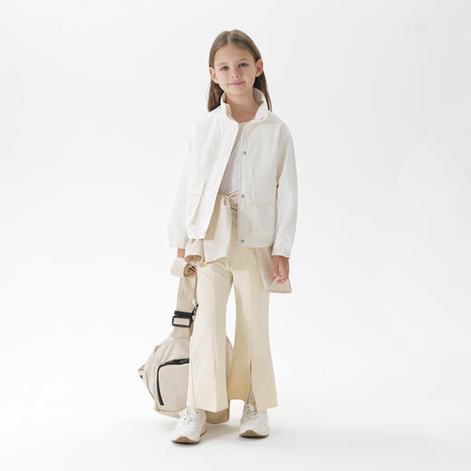 【速干】马克珍妮女童轻弹运动微喇裤儿童裤子2025春夏新款550618 商品图3