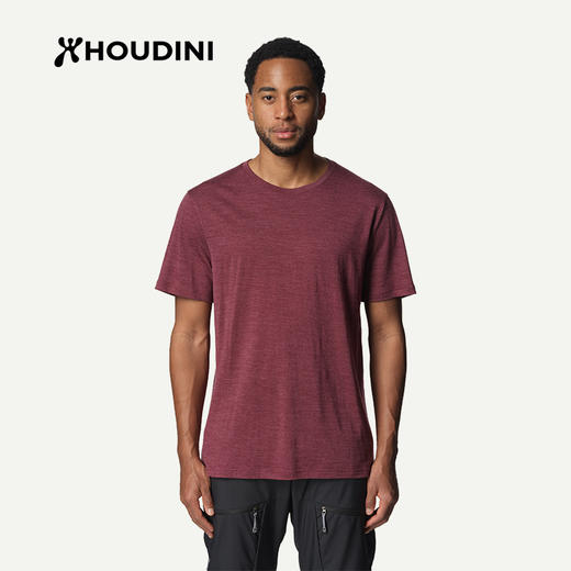 HOUDINI胡丁尼 Activist Tee 积极 男款美利奴羊毛短袖T恤237874 商品图9
