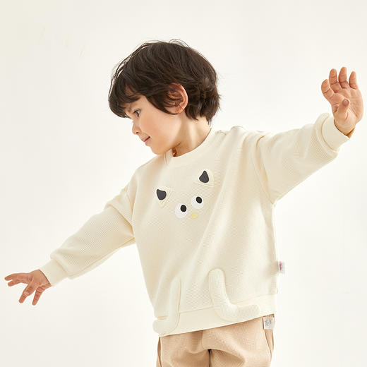 Cucutas男幼童长袖卫衣CY25SPW543浅花灰（90#-130#） 商品图4